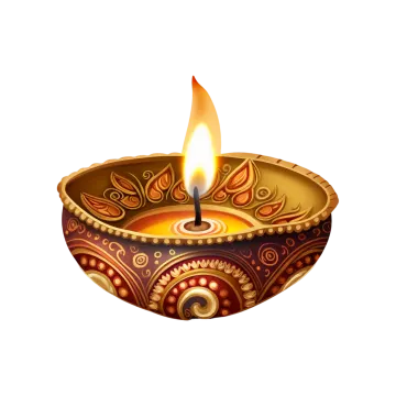 an oil lamp on a white background