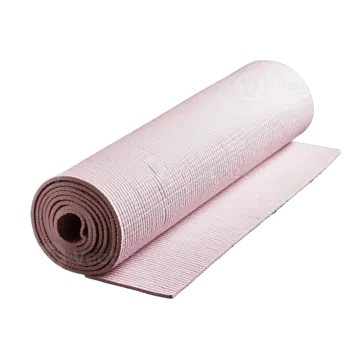 a roll of yoga mat on a white background