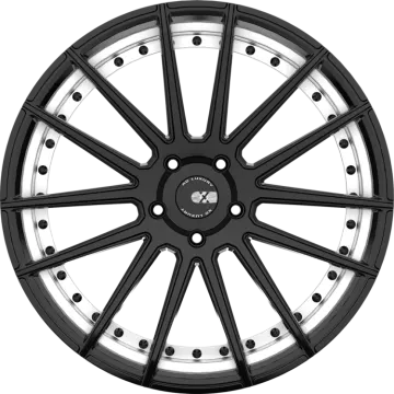 a black wheel on a white background