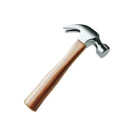 a hammer on a white background