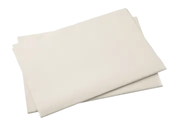 a pair of white sheets on a white background