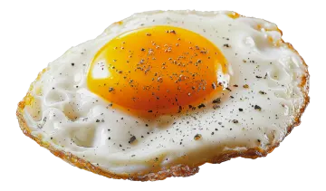 a fried egg on a piece of bread