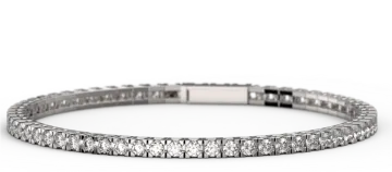 a white gold and diamond bracelet
