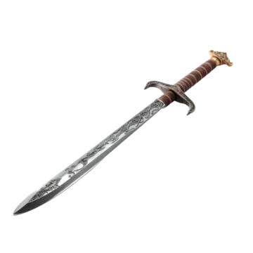 a sword on a white background