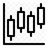 a black and white icon of a bar