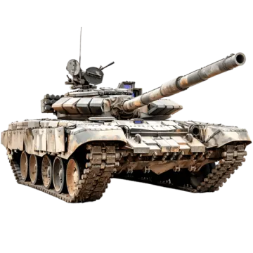 a tank on a white background