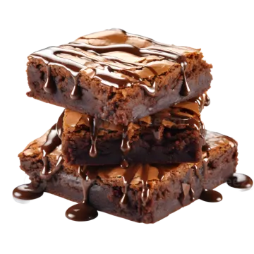 a stack of brownies sitting on top of each other pieces