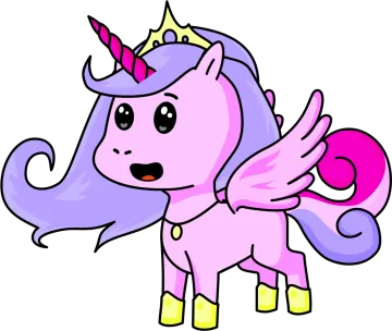 a pinkie pony with a crown on its head