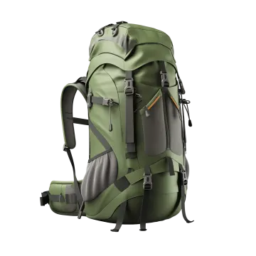 a large backpack with straps on it