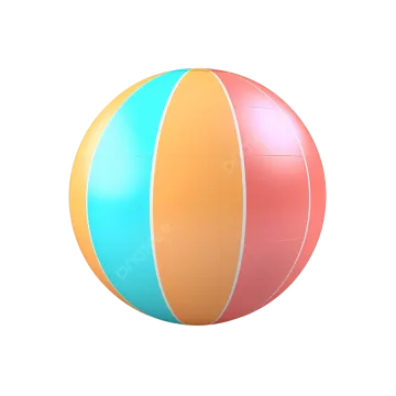 a beach ball on a white background