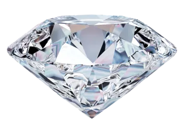 a diamond on a white background