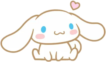 a drawing of a bunny with a heart on its nose