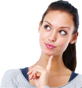 a woman with her finger on her lips