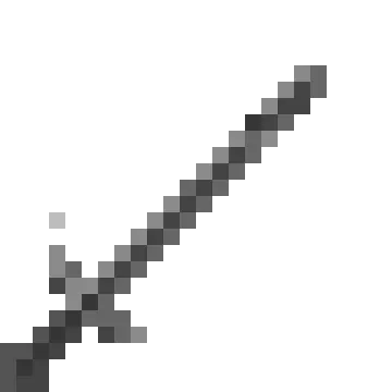 a black and white image of an arrow