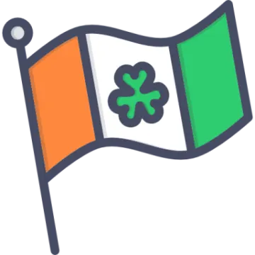 a flag with a radioactive symbol on it