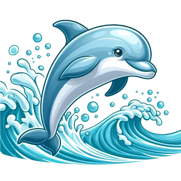 a dolphin jumping out of the water