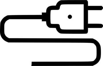 a black and white image of a usb