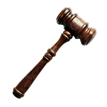 a wooden gaven on a white background