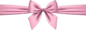 a pink bow on a white background