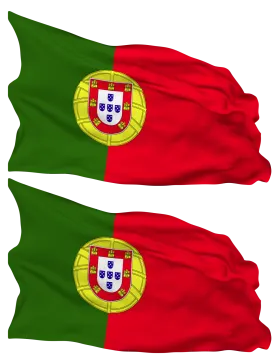 two flags with the flag of portugal