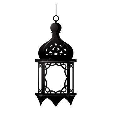 a black and white silhouette of a lantern