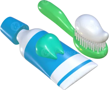 a toothbrush and tooth brush on a white background