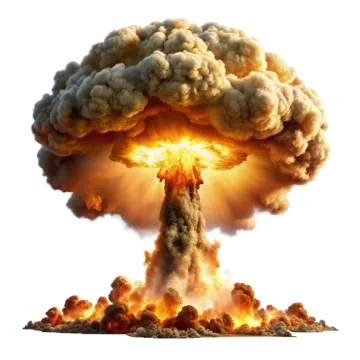 an explosion in the air