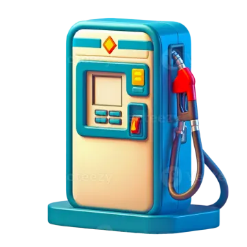a gas pump on a white background