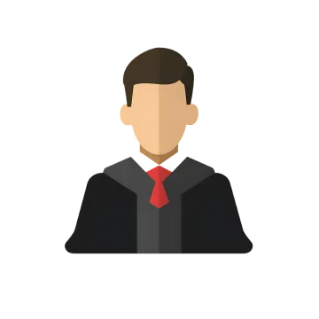 a man in a black suit and red tie
