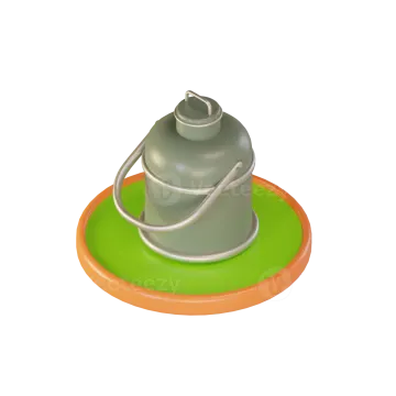a green and orange hat on a white background