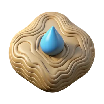 an image of a blue drop on a white background