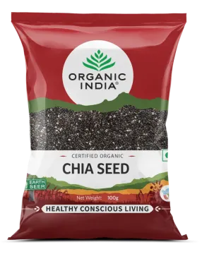 a bag of organic chia seeds