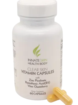 a bottle of vitamin capsules