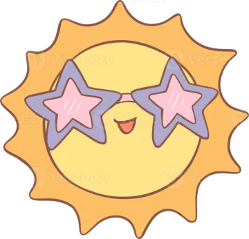 a sun with two stars on top of it