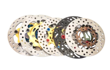 a set of brake discs and rotors