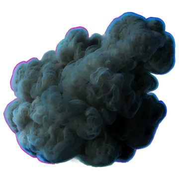 a cloud of smoke on a white background