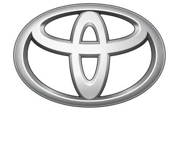 a toyota logo on a white background