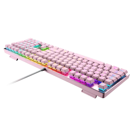 a computer keyboard with colorful keys on it