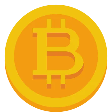the bitcoin logo on a white background