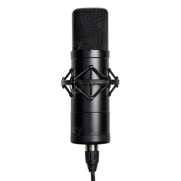 a microphone on a white background
