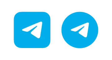 a pair of blue buttons with a white background