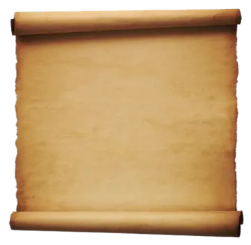an old scroll on a white background