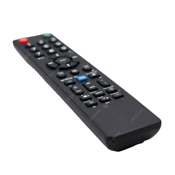 a remote control on a white background stock photo