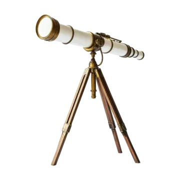 a telescope on a tripod stand