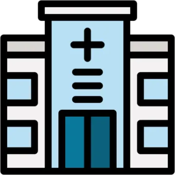 a building with a cross on the front
