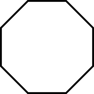 a black and white image of a hexagon