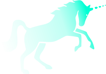 a silhouette of a horse with a long mane