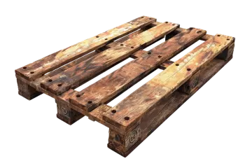 a pair of wooden pallets