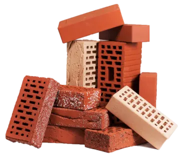 a pile of bricks