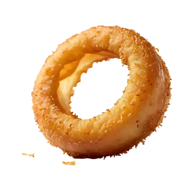 a close up of a donut